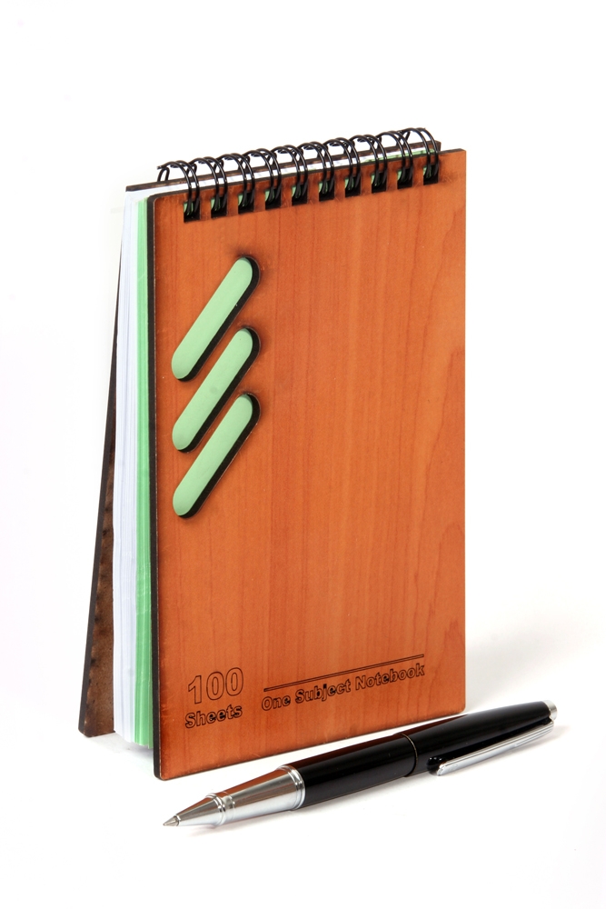 دفترچه جیبی مدل چوبی